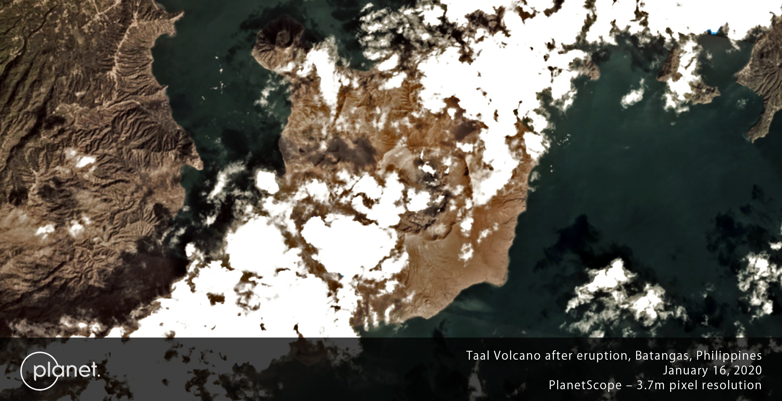 Taal Volcano After the Eruption