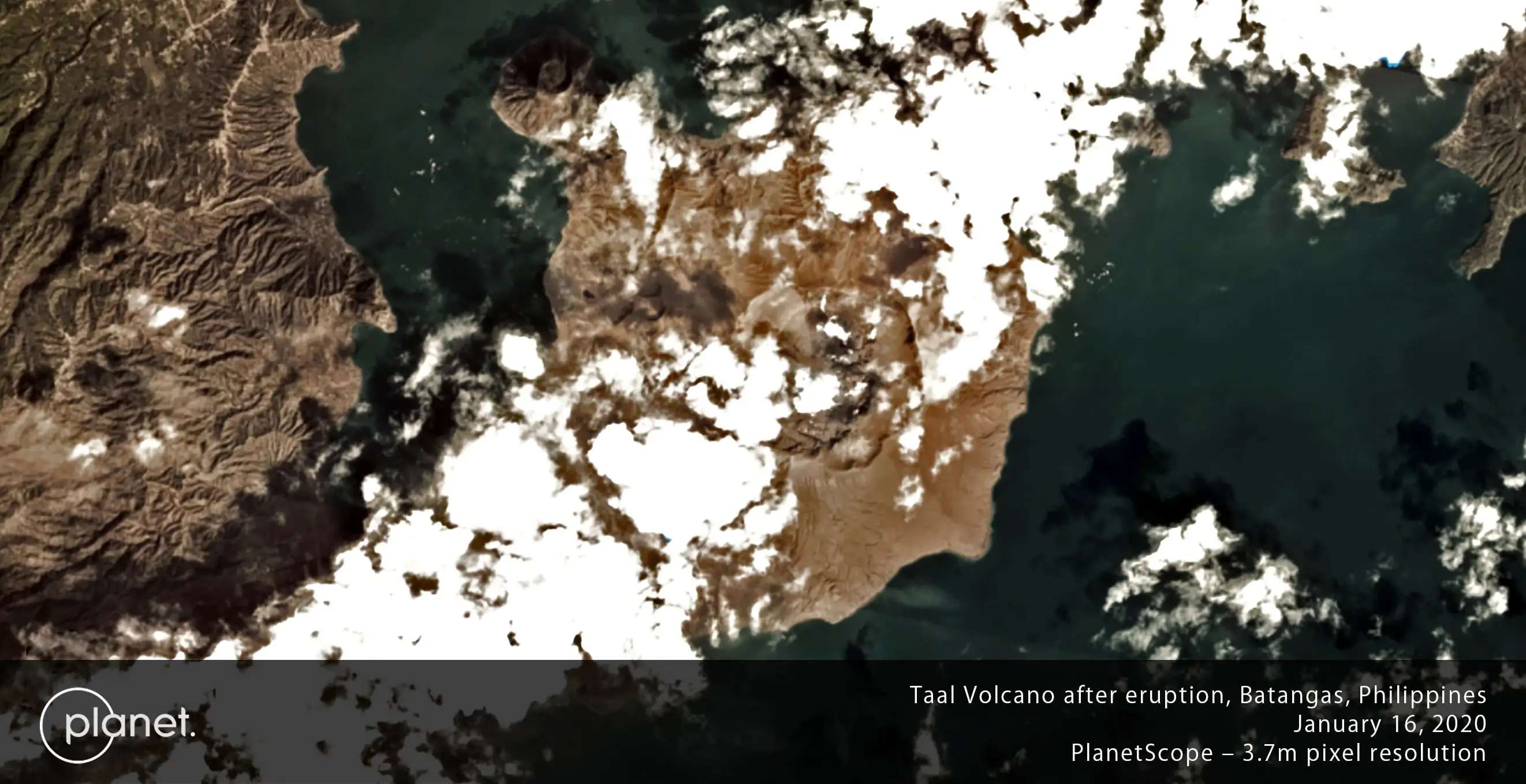 Taal Volcano After the Eruption 2020