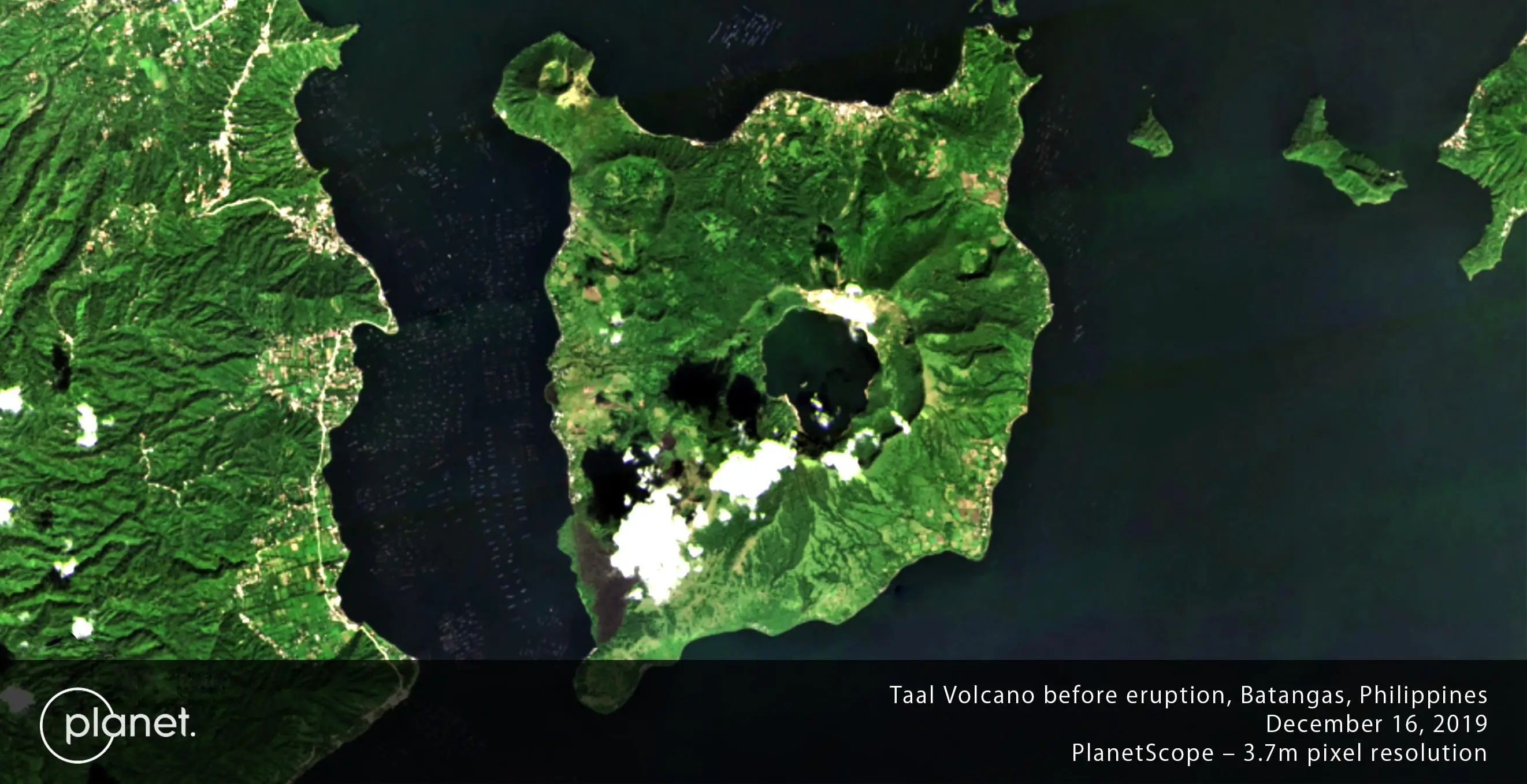 Taal Volcano Before the Eruption 2020