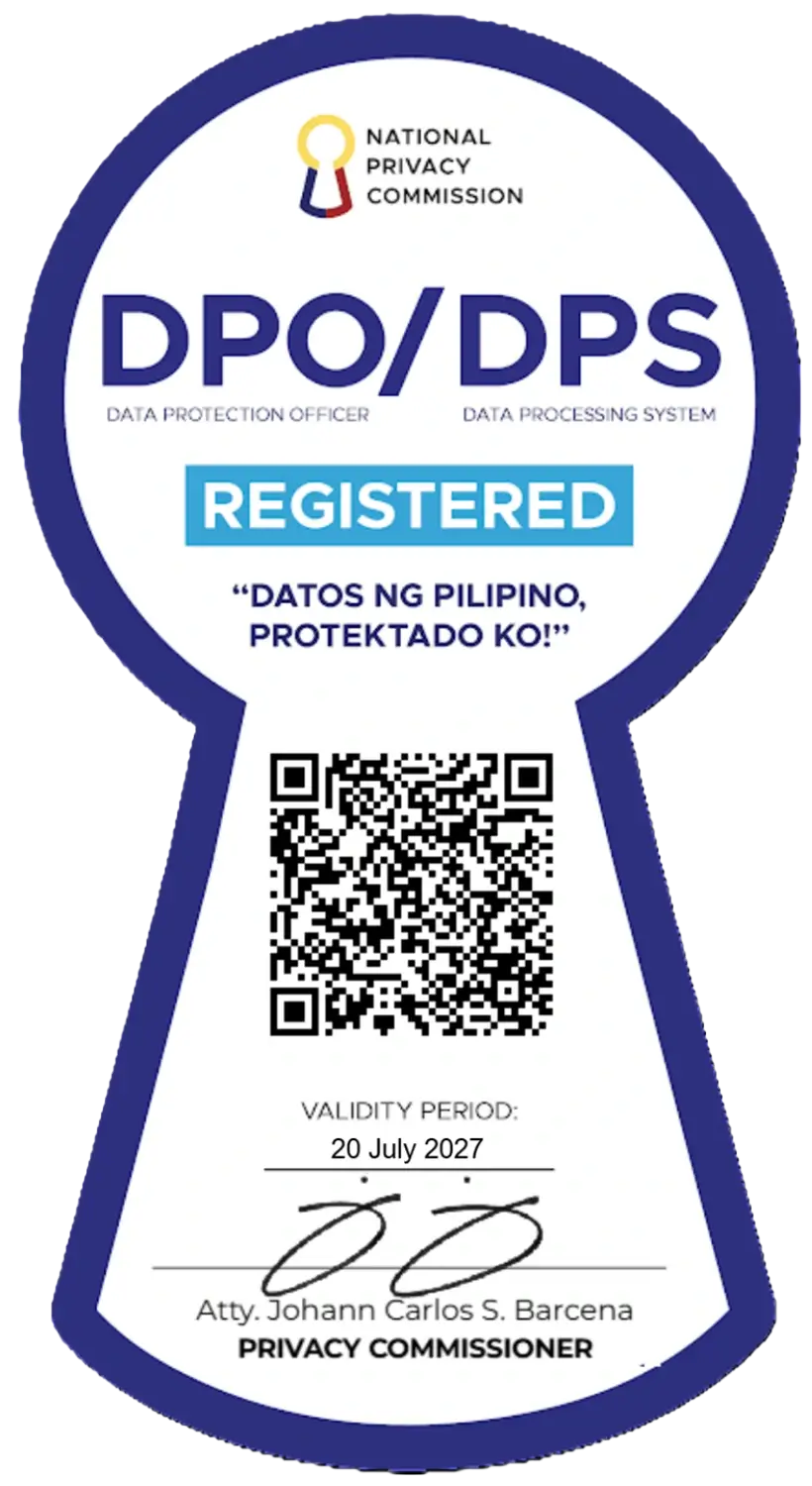 DPO Certificate of Registration